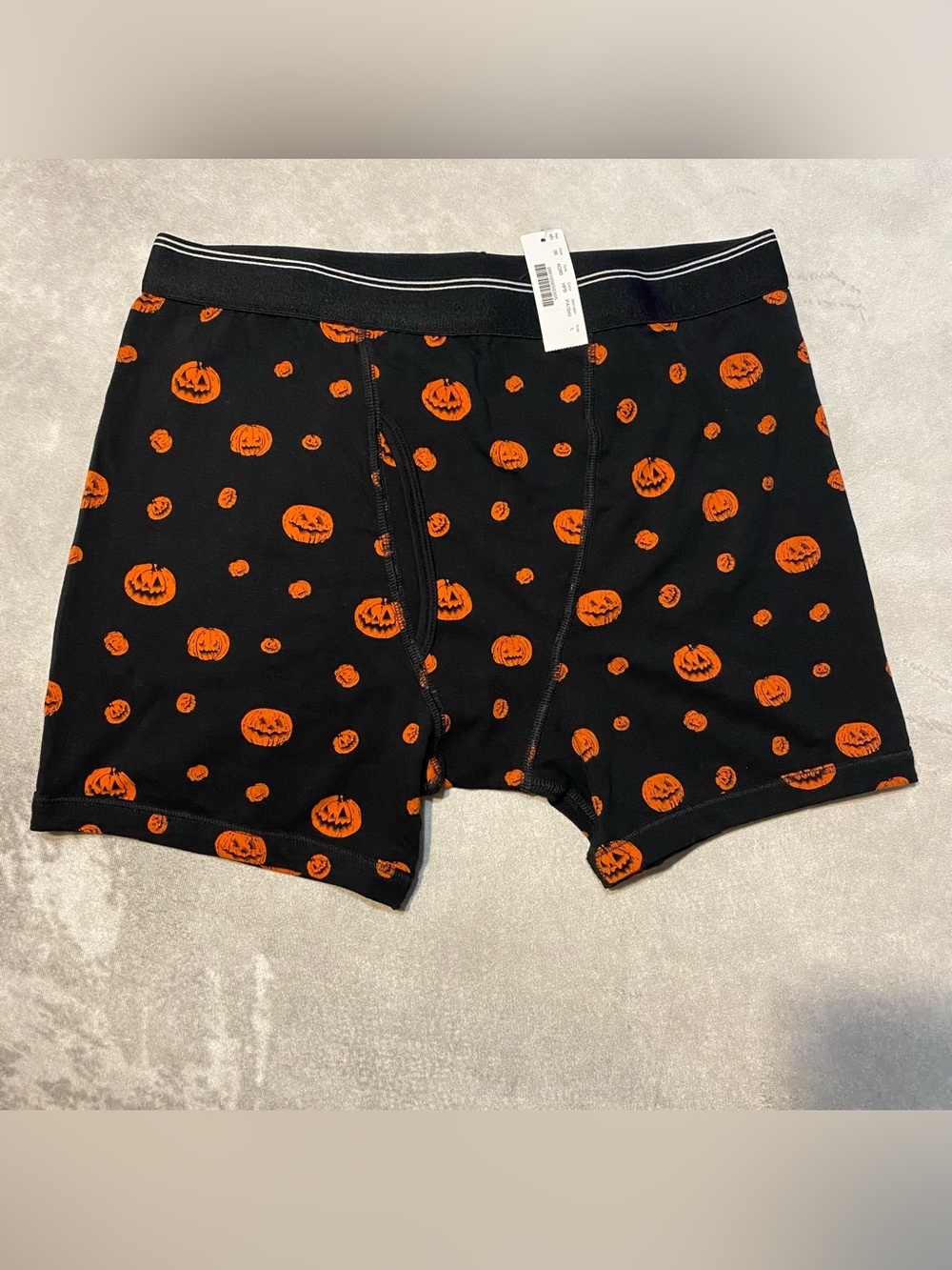 J.Crew Men's Boxer briefs Halloween Pumpkin Jack O Lantern ~ Sz Large ~ NWT 2019